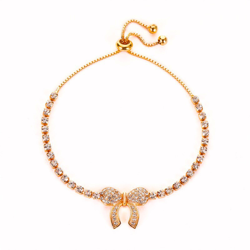 Conjunto de relojes pulsera 2pcs/set diamantes diamantes diamantes diamantes diamantes diamantes mariposa pulsera en stock una pieza de reemplazo de pelo Item Picture