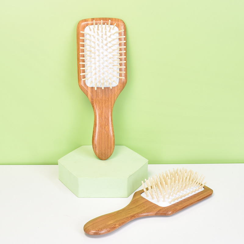 [Factory Direct Sales] Spot Bamboo Air Cushion Hair Meridian Massage Comb Long Hair Air Bag Comb Massage Scalp Application Scenario
