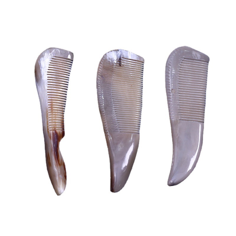 正品牛角梳子/俄罗斯彩锡合/顺利饰品商行白底实物图