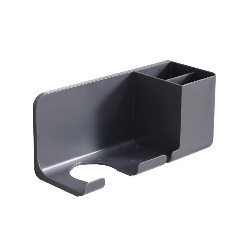 Hair dryer rack, no need for drilling, bathroom hair dryer stand, wall-mounted bathroom hair dryer air duct placement rack Item Picture