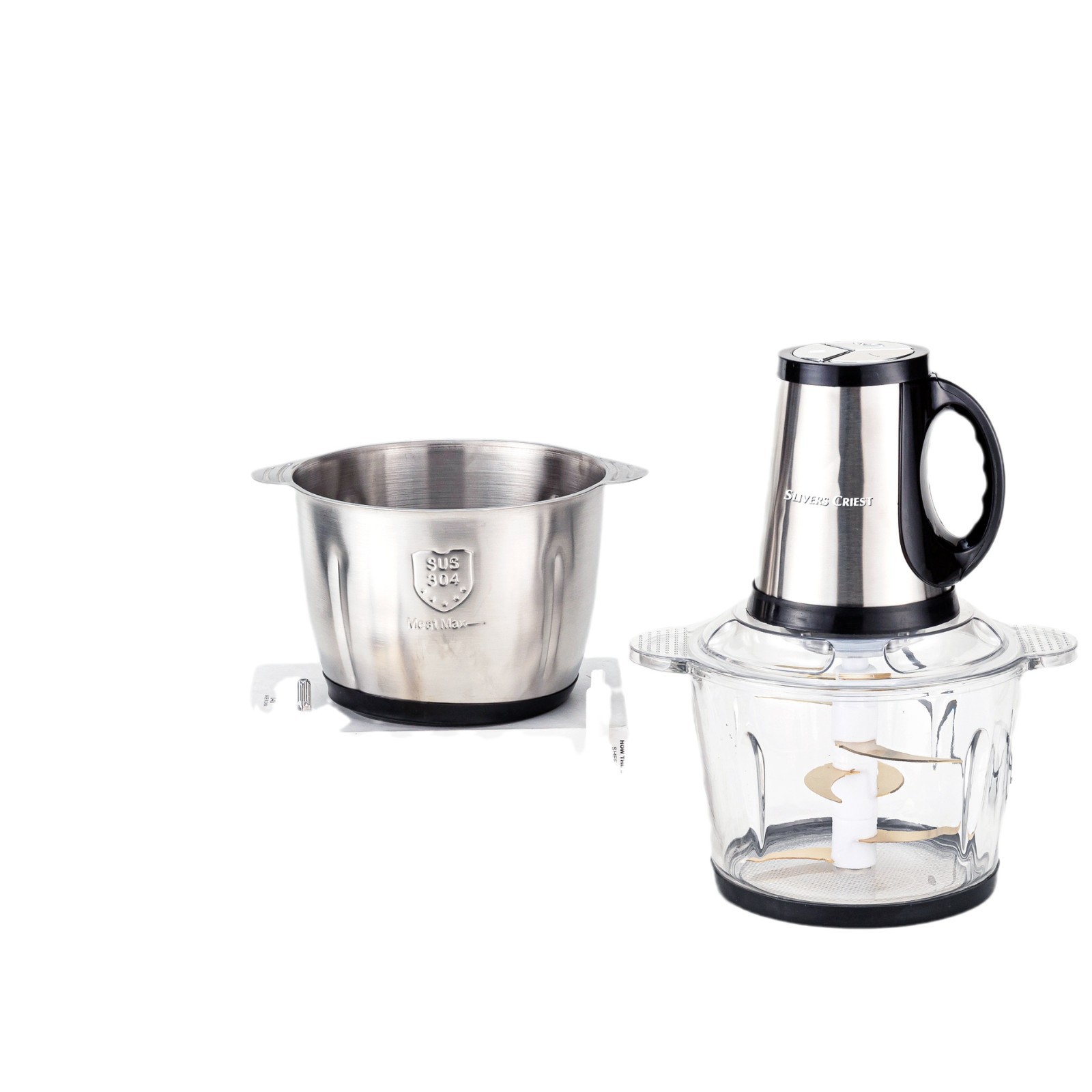 Export 3.5-Liter English Color Box, European Standard Plug, Blender, Food Processor, European Standard Stainless Steel Item Picture