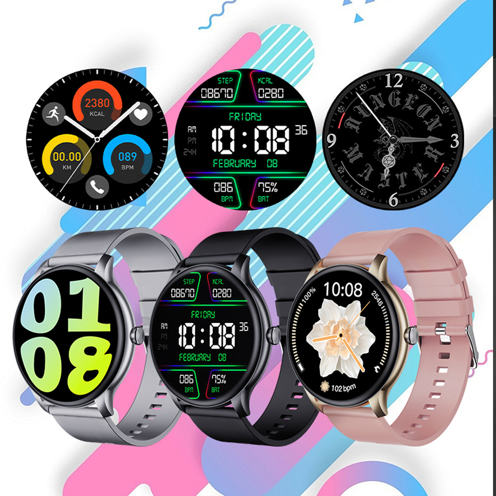 GT2 smartwatch Full Round model Bluetooth call, step count, heart rate, blood pressure, blood oxygen, sleep health monitoring sports watch details Picture