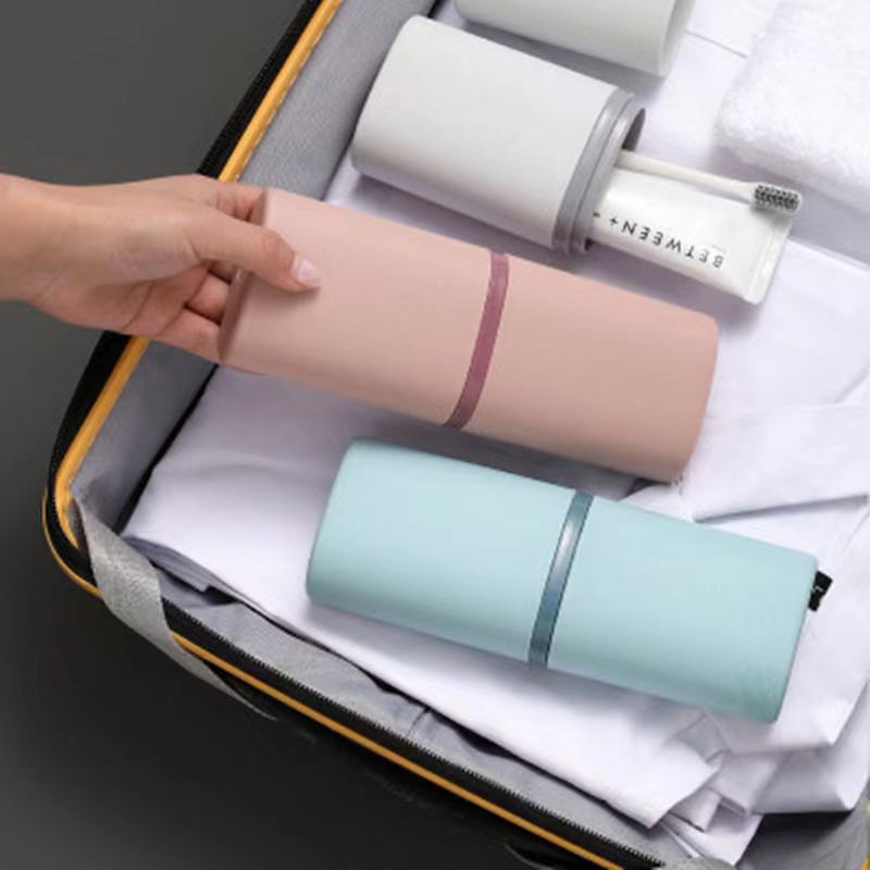 Toothbrush box, toiletry cup, toothpaste and toothbrush storage box, travel portable mouthwash cup, toothbrush cup, student toothbrush bucket