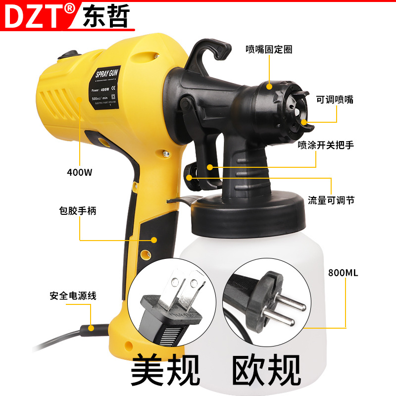 The manufacturer supplies high-pressure electric spray guns, disinfectant water, alcohol spray, European and American standard portable electric spray guns details Picture