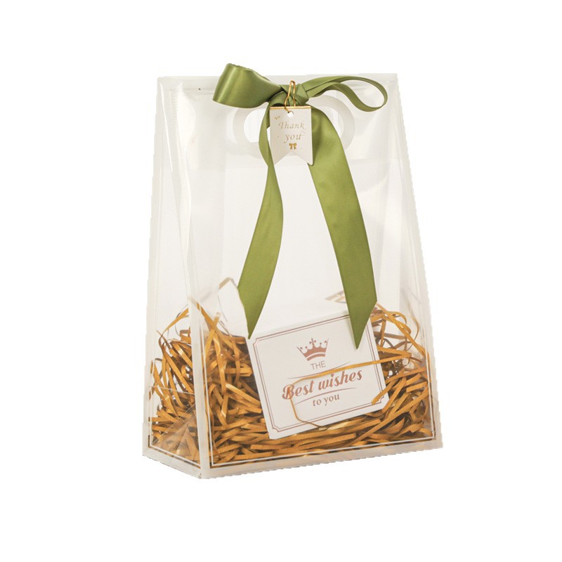 Wholesale PP transparent gift bags, wedding candy gift packaging bags, PVC gift bags, simple and popular online bags Item Picture
