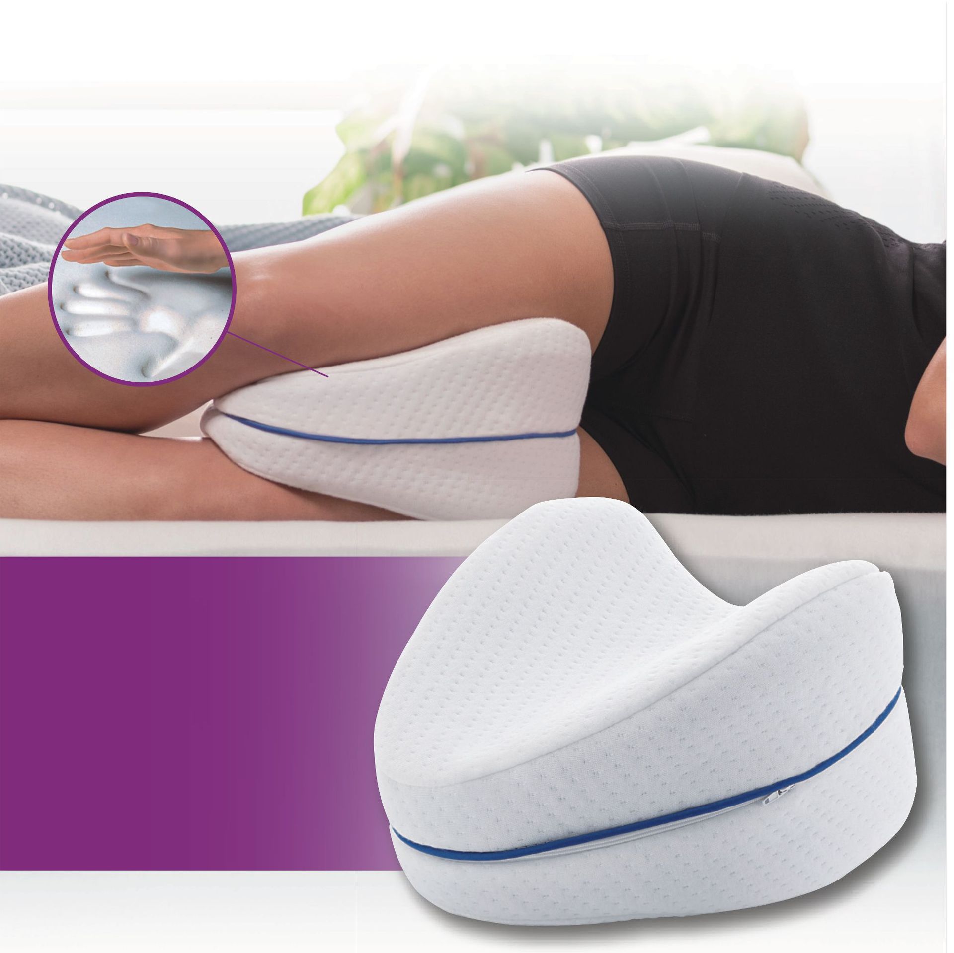 Leg Pillow Cotton Leg Pillow Pregnant Woman Side Sleep Pillow Memory Cotton Pillow Core Only For Foreign Trade Export Only For Foreign Trade Export Only For Foreign Trade Export Only For Foreign Trade Export Only For Foreign Trade Export Only details Picture