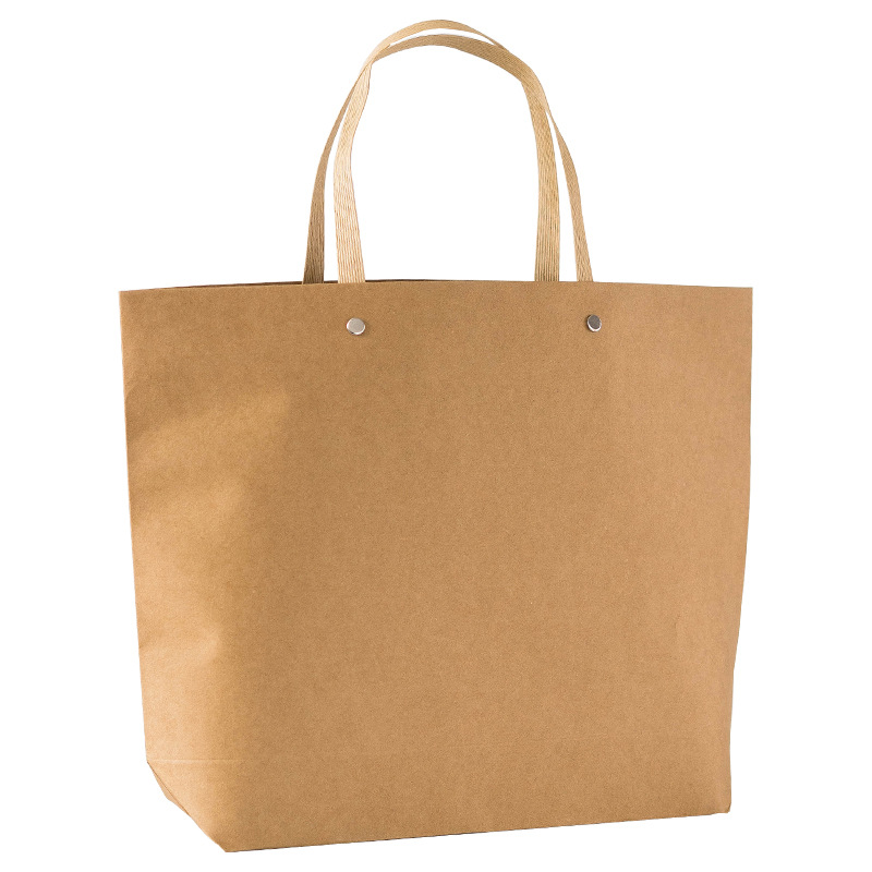 Wholesale of vintage kraft paper bags, festival packaging gift bags, hand-held dried flower solid-color gift boxes, birthday gift bags Item Picture