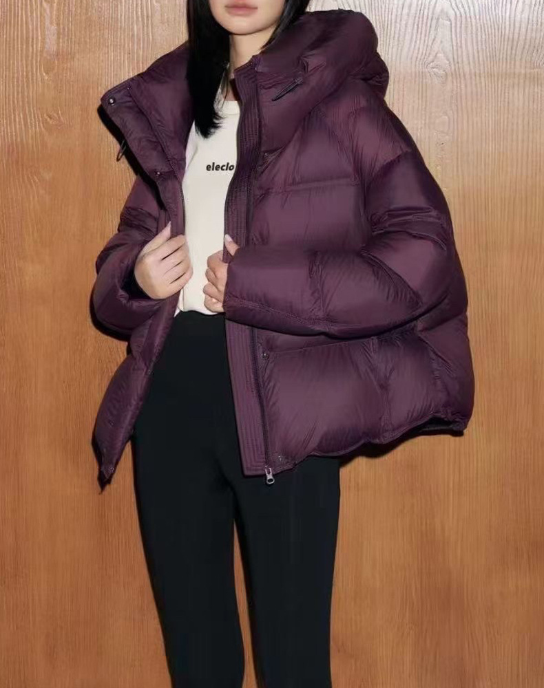 羽绒服女款冬季女装新款90鸭绒外套短款冬装女式高级感平湖详情7