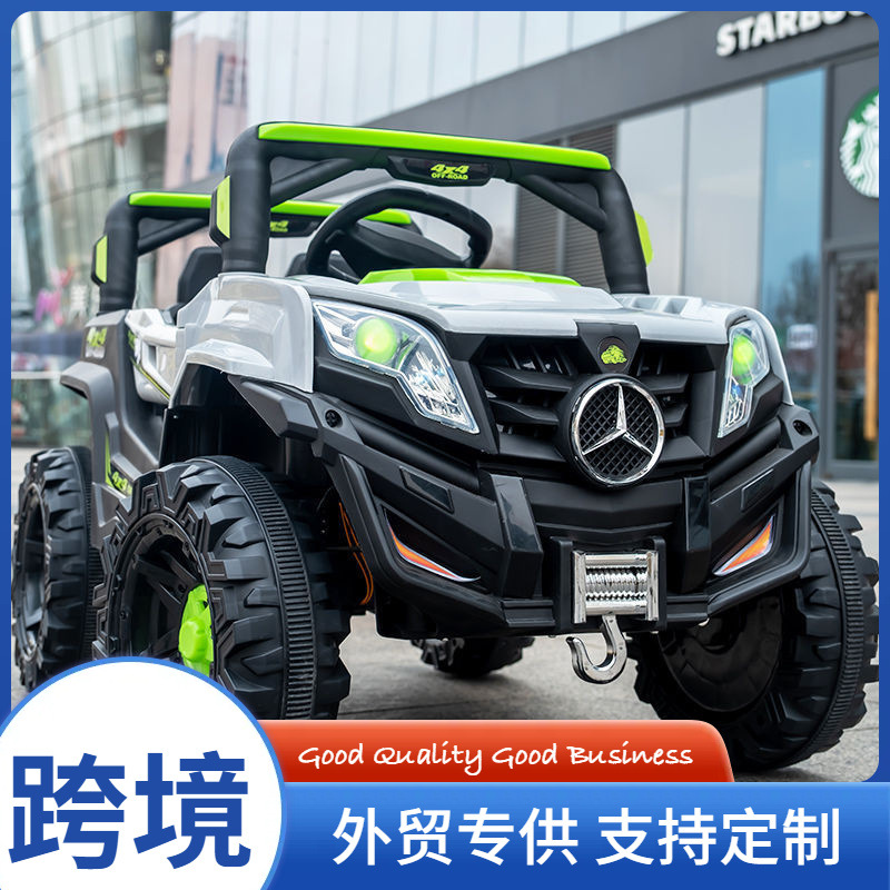 OZON儿童电动车四轮越野车遥控小孩玩具车可坐人2-8岁宝宝电瓶车