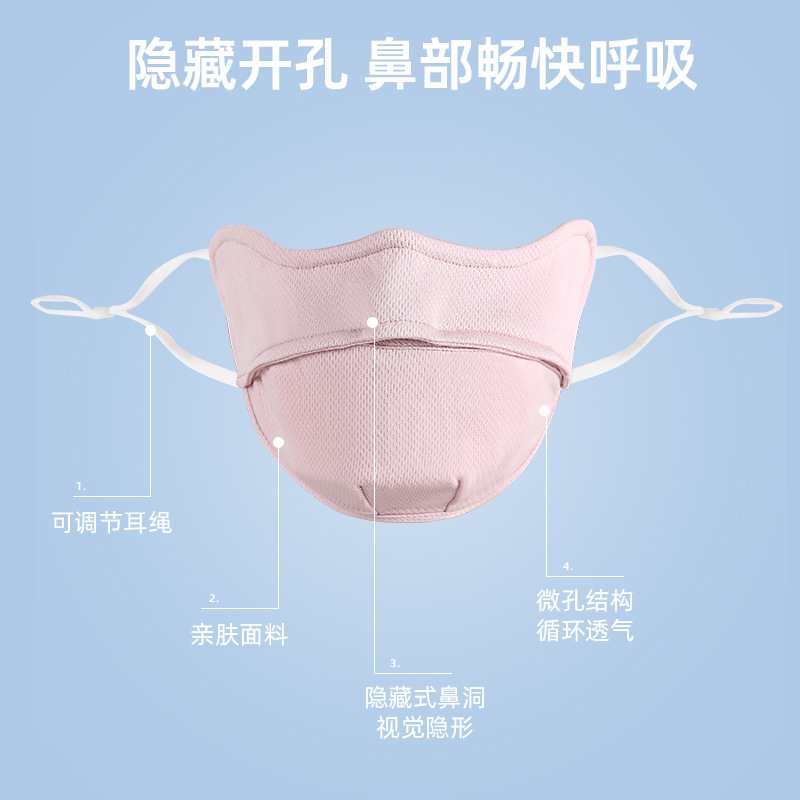 Cross border fashion Amazon sun mask Adult dust washable sun mask hanging ears summer breathable mask Application Scenario