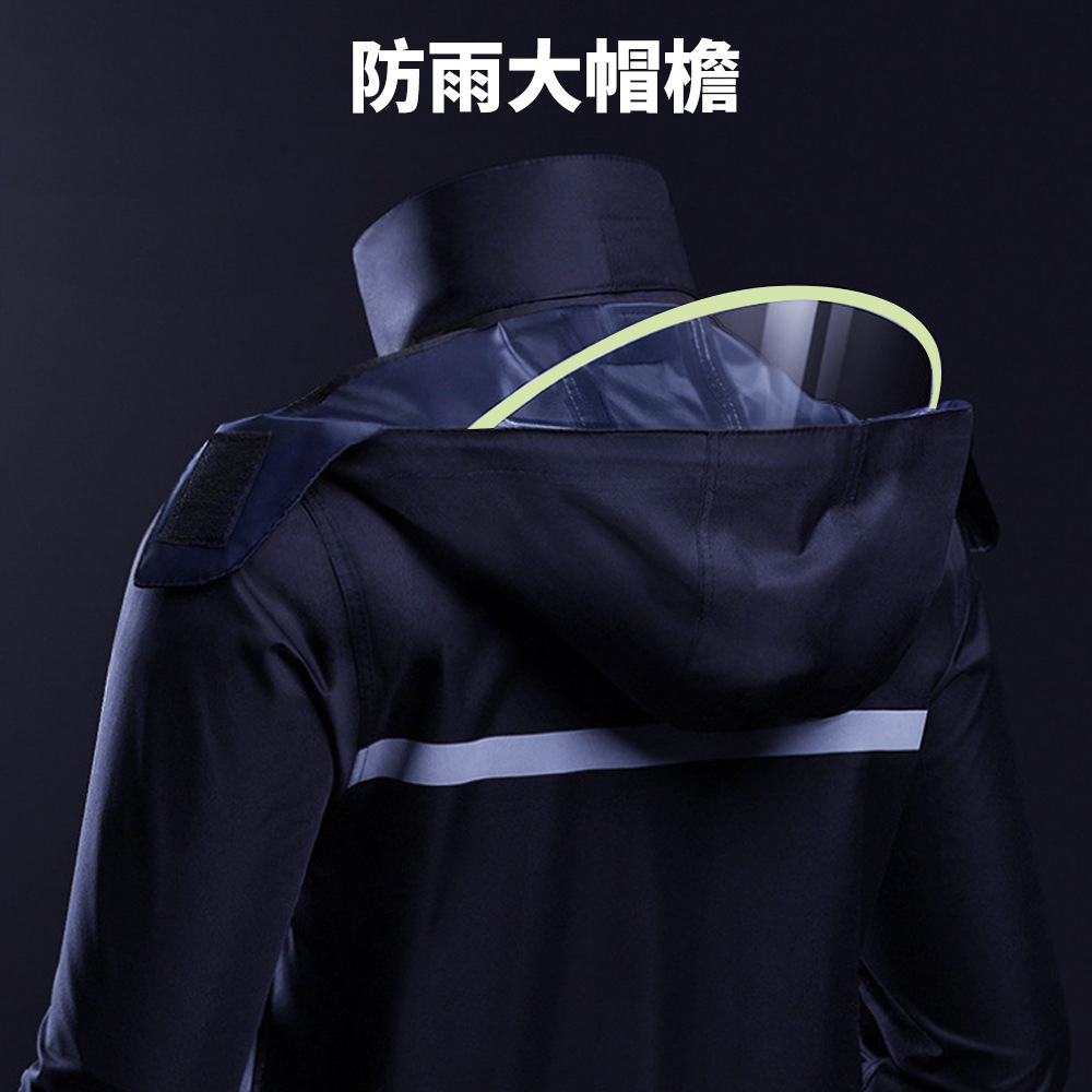 Wholesale Electric Motorcycle Raincoat Rain Pants Cycling Reflective Raincoat Split Set Site Labor Protection Adult Raincoat Specification drawing