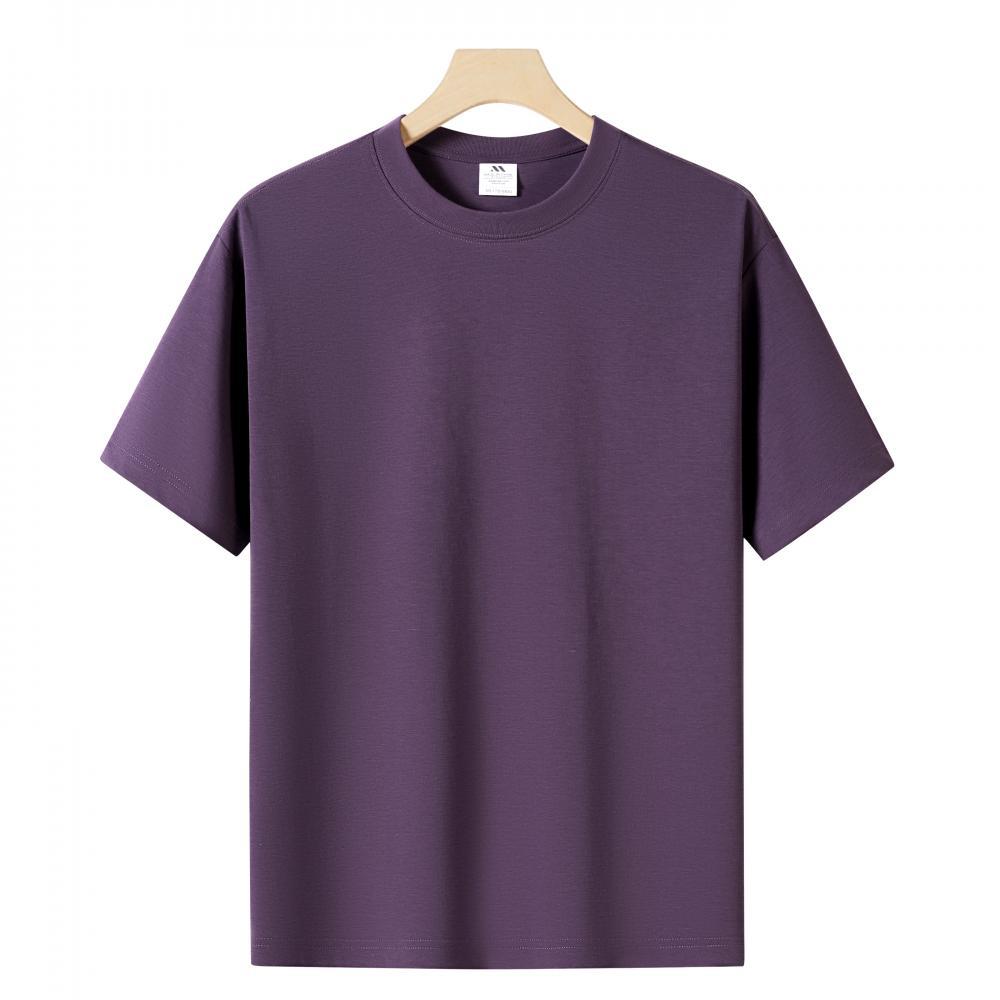 New 230G summer Lyocell cool loose men's short-sleeved T-shirt, men's solid-color top wholesale, cross-border export Application Scenario