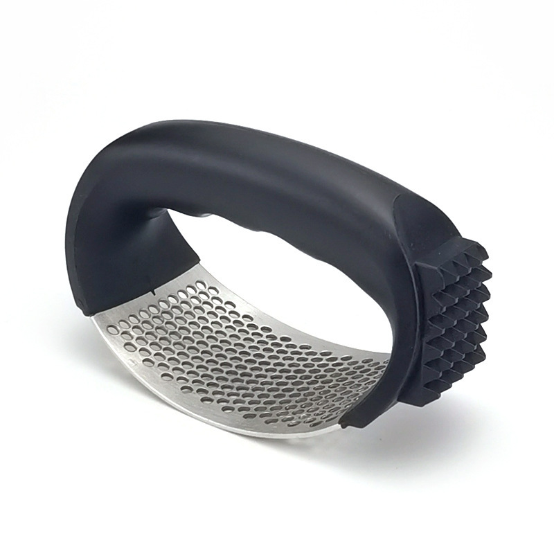 厨房用手动蒜/不锈钢手动压白底实物图