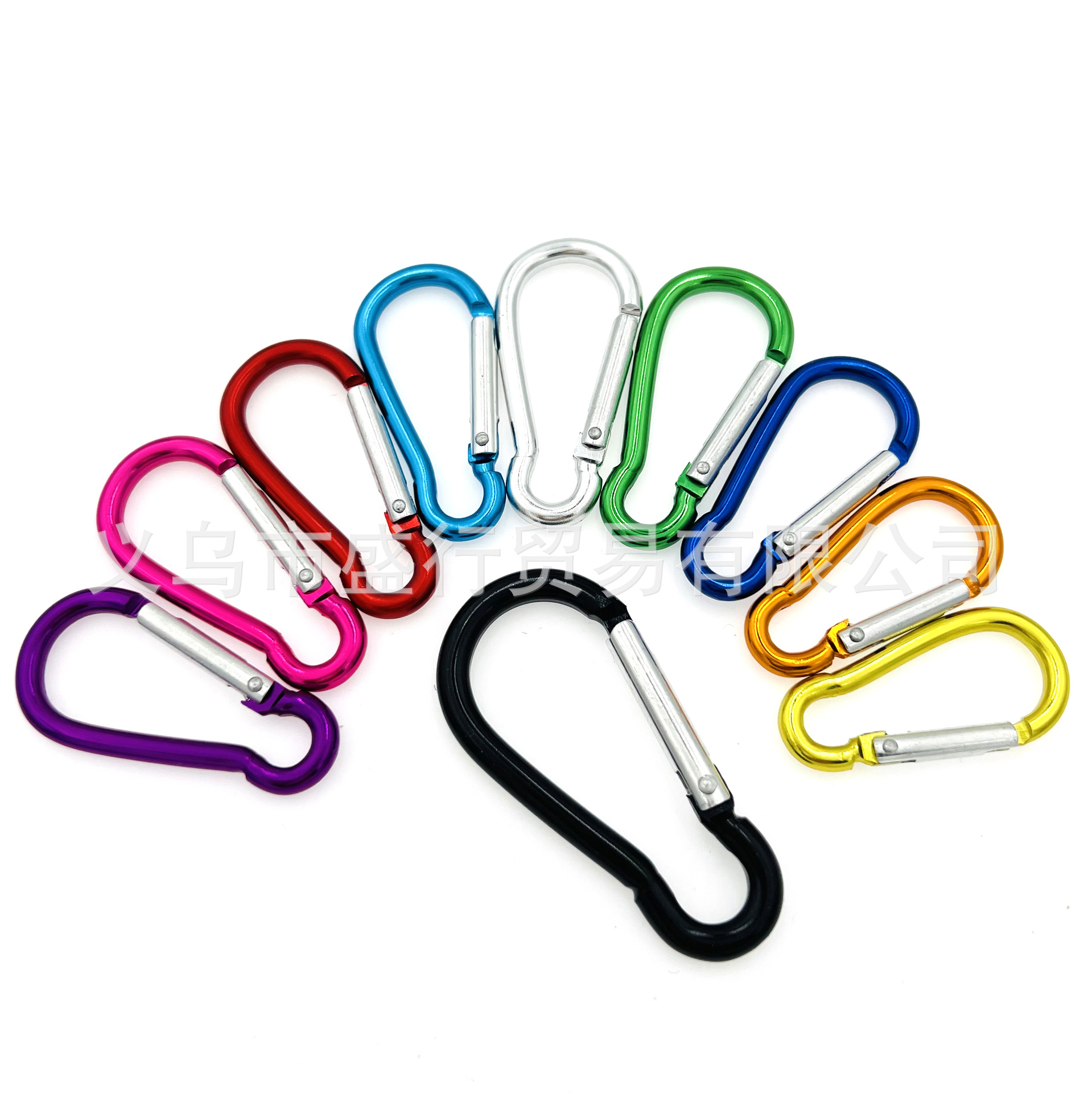Manufacturers Supply Outdoor No. 5 Gourd Shape Multi-Functional Backpack Buckle Aluminum Hook Safety Buckle Aluminum Mountaineering Buckle Specification drawing