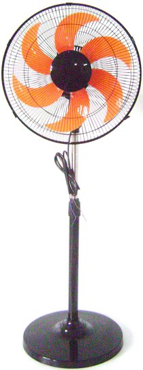 Solar AC-DC dual 16 inch remote control floor fan