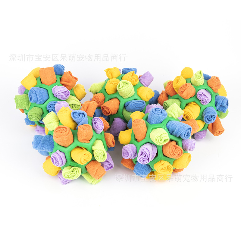 Pet Smell Fried Ball Toy Dog Blind Box Hidden Food Bubble Rubber Ball Smell Puzzle Demolition Proof Home Toy Application Scenario