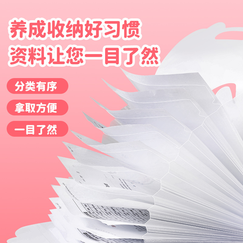 A4 folder multi-layer student insert test paper organization magic tool, classified test paper folders for junior and senior high school students, organ bag Application Scenario