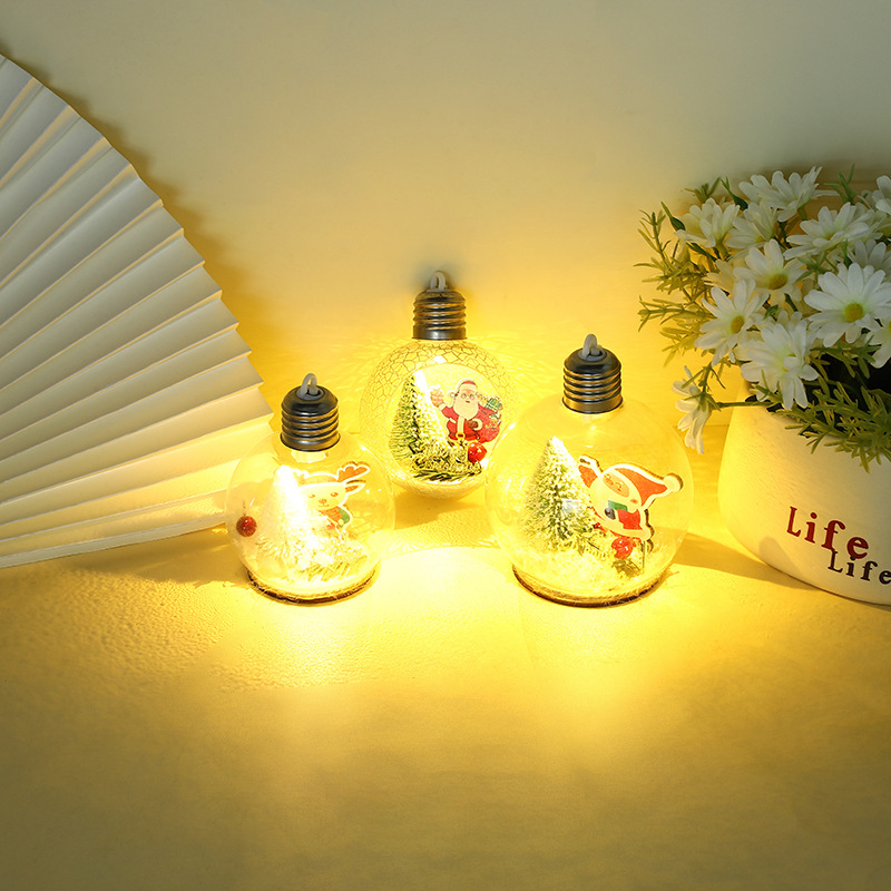 圣诞老人水晶/透明圣诞球L产品图