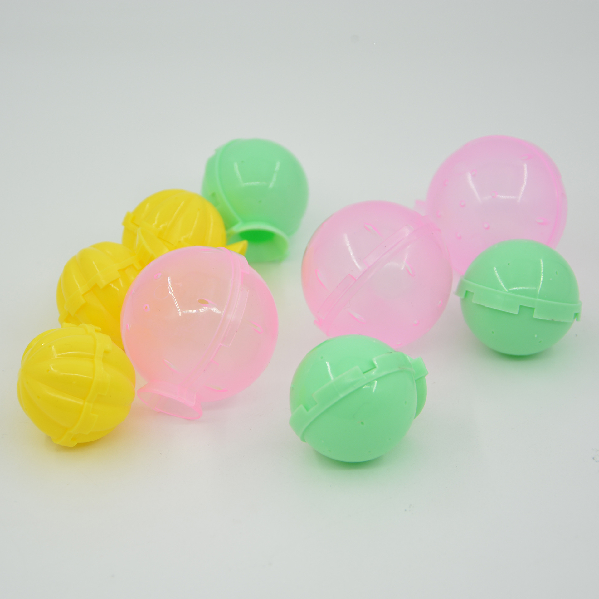 Jumping force ball mold accessories, rainbow elastic ball, luminous night light, fun ball, experimental type, children's diy handicraft making details Picture