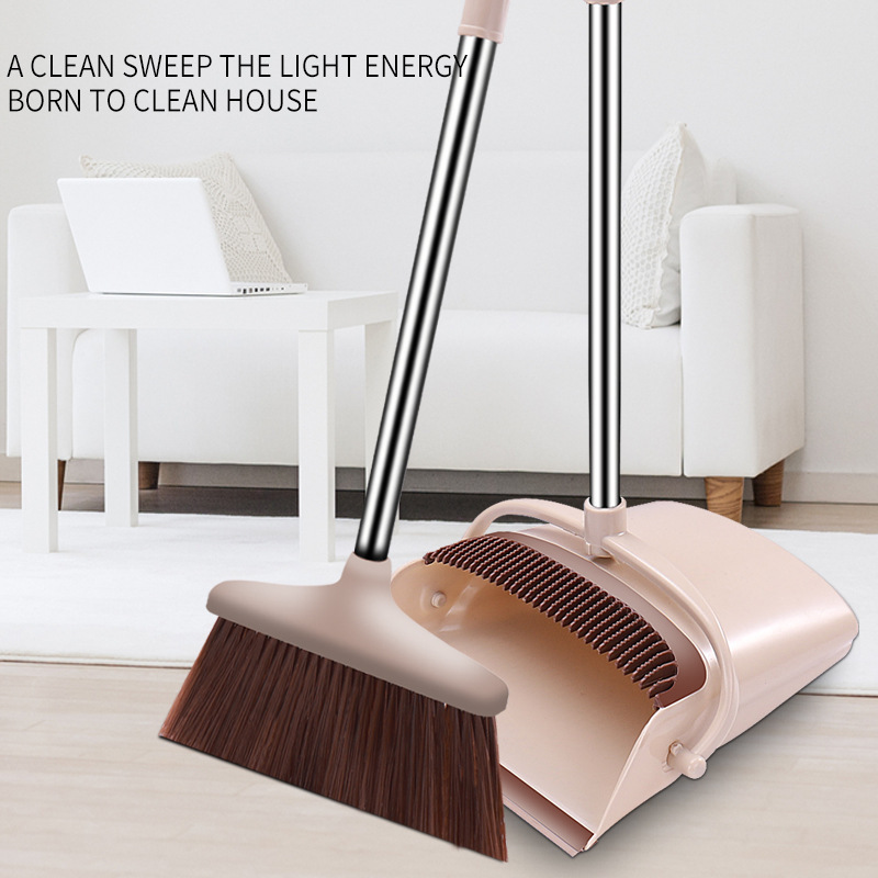 Broom Set Combination Dustpan Household Plastic Bucket Broom Two-Piece Garbage Shovel Broom Cleaning Mop Application Scenario