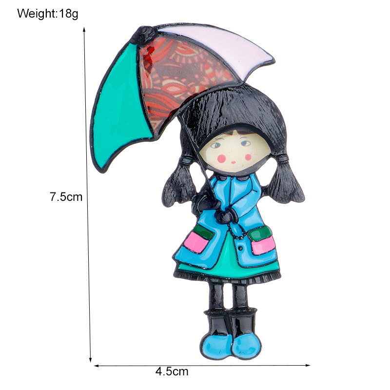 Japanese and Korean creative cloud rainbow water drop sun simulation acrylic decorative brooch, fashionable and versatile clothing corsage pic 32