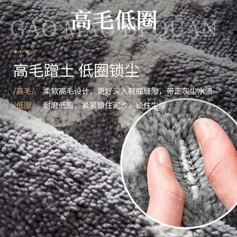 Hongri Li Polypropylene door mat ins Striped entrance door mat Home entrance carpet anti-slip footpad details Picture
