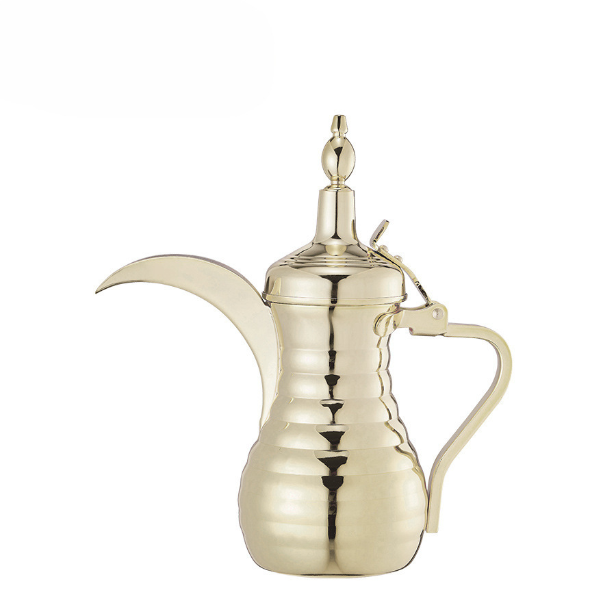 Manufacturer: Middle Eastern teapot, kettle, stainless steel striped coffee pot, Dubai Arab Daraha Item Picture