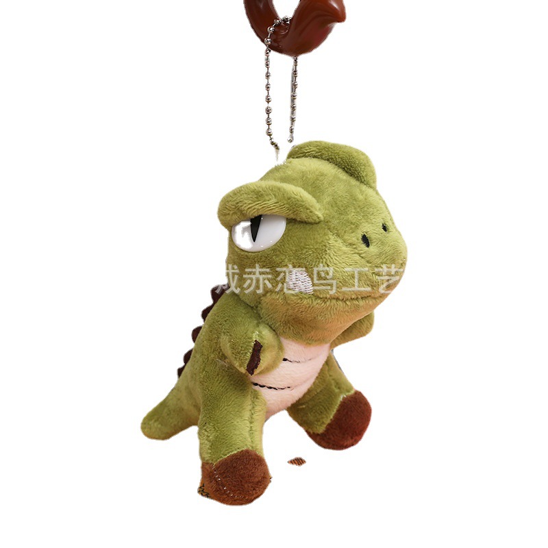 Little dinosaur pendant, schoolbag doll, popular dinosaur keychain accessory, plush toy, clothing accessory Item Picture