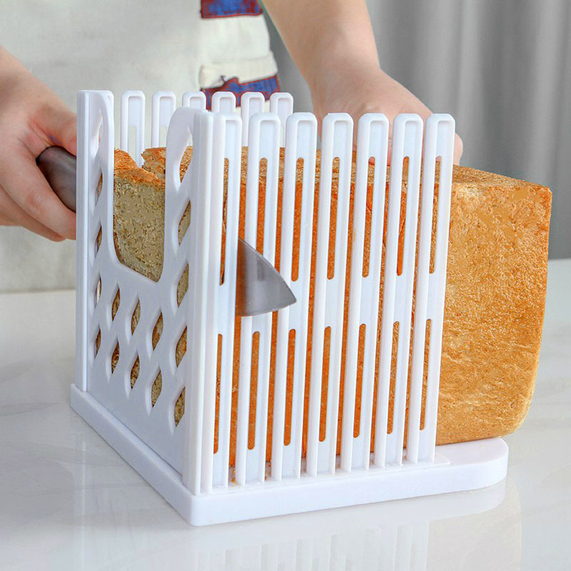 家用面包切割器吐司分片器切片面包模具吐司切片面包机切片架工具