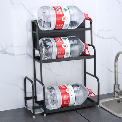 Stainless steel seasoning rack, kitchen and household multi-functional countertop, seasoning rack, knife rack, desktop, multi-layer storage rack Application Scenario