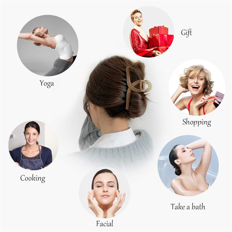 韩版磨砂交叉抓夹优雅气质大号盘发夹子后脑勺发抓网红鲨鱼夹头饰详情图4