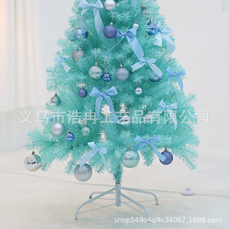 2021 New Online Celebrity Cross-Border Sales Of Blue Christmas Tree Set 1.5M 1.8M Christmas Decorations Application Scenario