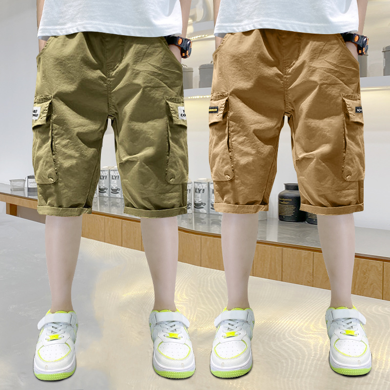 Wholesale of children's clothing and pants, boys' shorts, summer outerwear, workwear, casual sports, capri pants, mid-length pants, summer children's pants Specification image