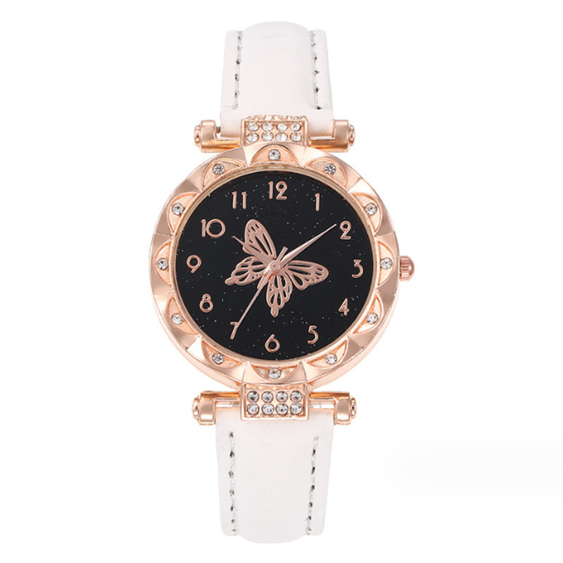 Shein Europe And The United States Cross-Border New Explosive Women's Bracelet Watch Fashion Simple Butterfly Five-Piece Watch Set Table Item Picture