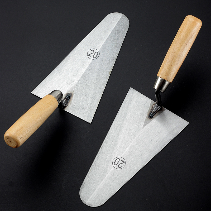 Grey Knife Stainless Steel Trowel For Wall Masonry Plasterer Trowel Thickened Tiling Batting Knife Grey Spoon Putty Knife Clay Tools Specification drawing