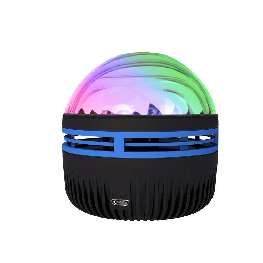 Water ripple Aurora LED starry Sky Projection lamp, Full sky Star laser projector, Ambient Bluetooth music night light Item Picture