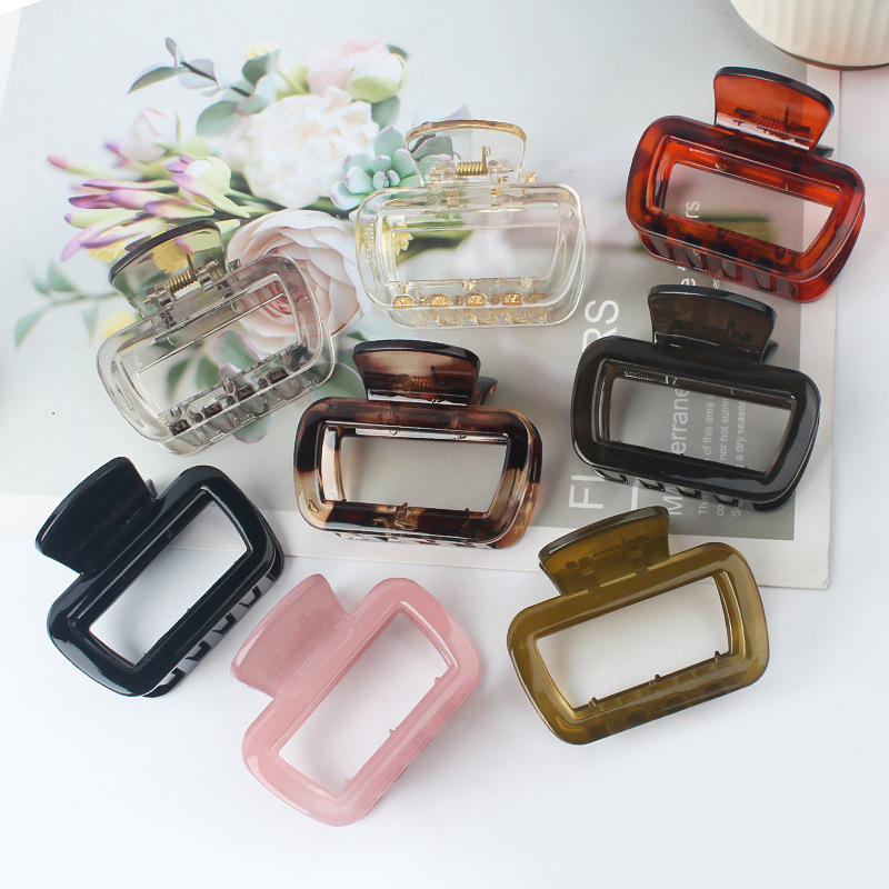 Instagram Geometric Cutout Hairpin Personality Trend Back Head Hairpin Shark Clip Grab Clip Fashion Commuter Hair Accessories