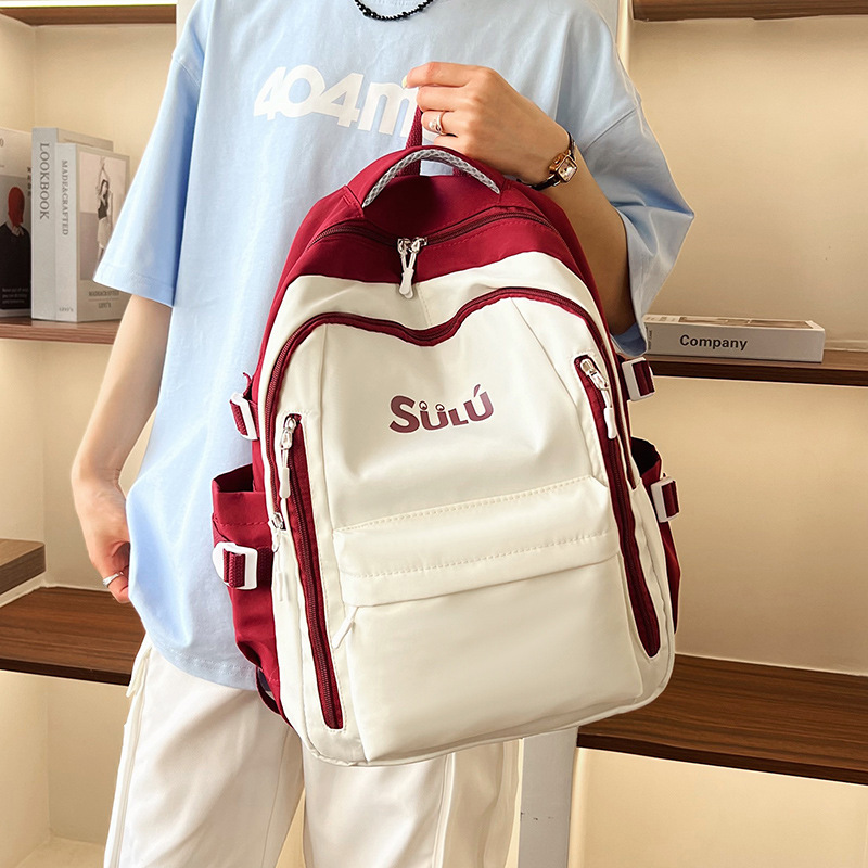 Casero original letras de aire aire bump color mochila 2024 nuevo campus original cebu escuela primaria y secundaria bolsa de escuela universitaria