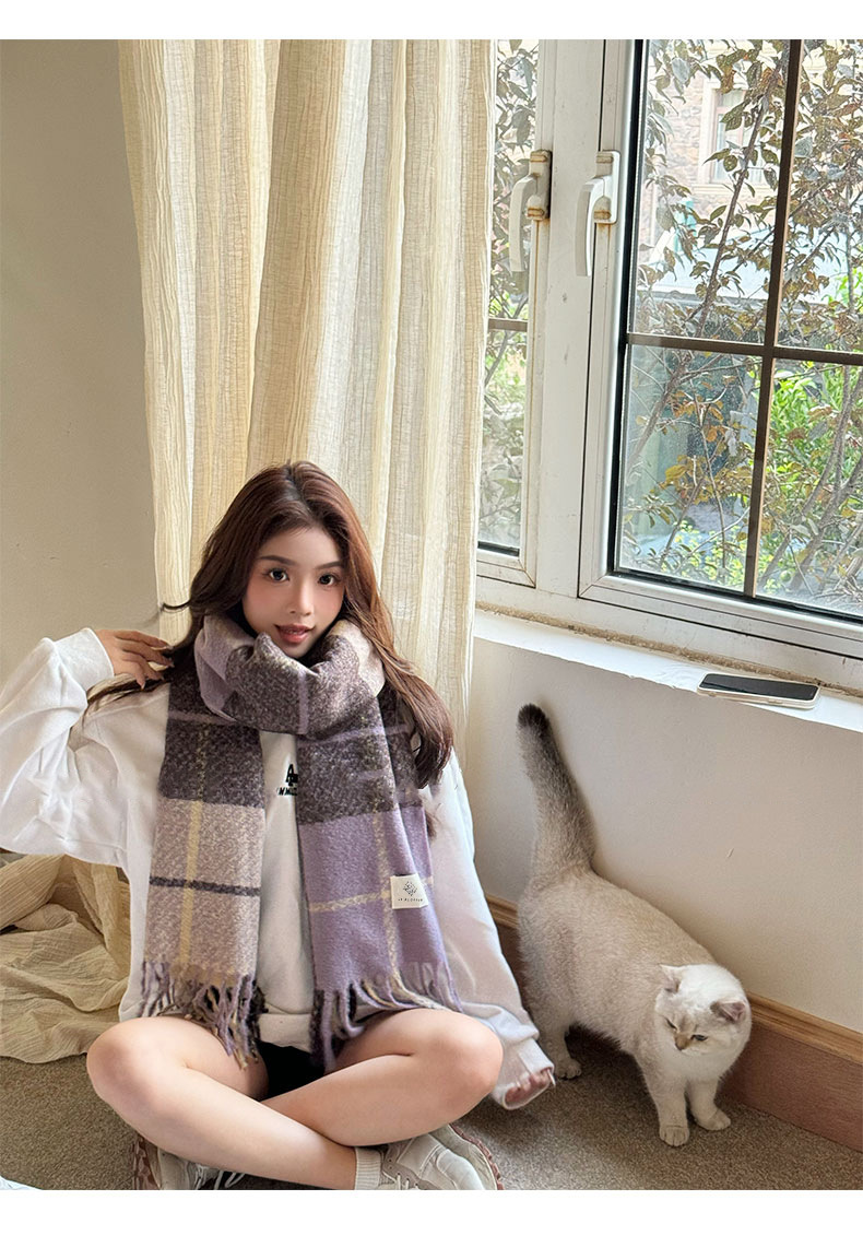 围巾女款冬季2025新款秋冬韩系氛围感情侣保暖学生高级感女士围脖详情8
