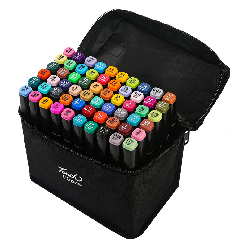 Double-headed 48-color marker pen student drawing set, hard-headed oil-based brush, specially designed for art Specification image