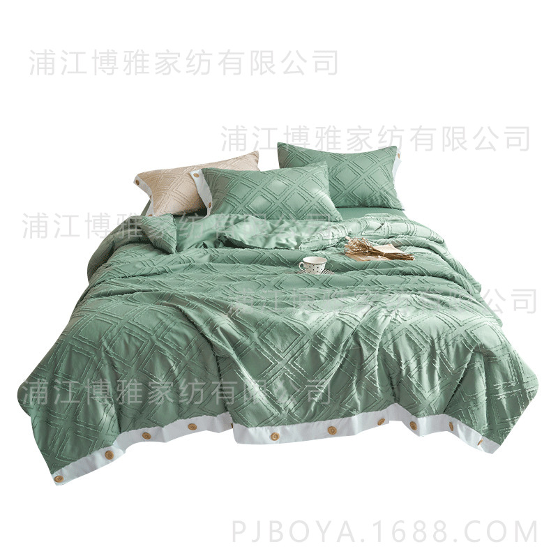 新款四件套单白底实物图