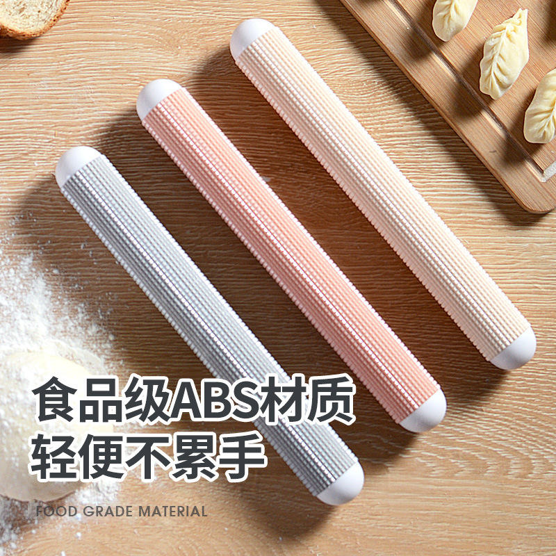 Dumpling Skin Rolling Pin Household Baking Tool Non-Stick Hand Rolling Dumpling Skin Floating Point Bread Exhaust Rod Rolling Pin Application Scenario