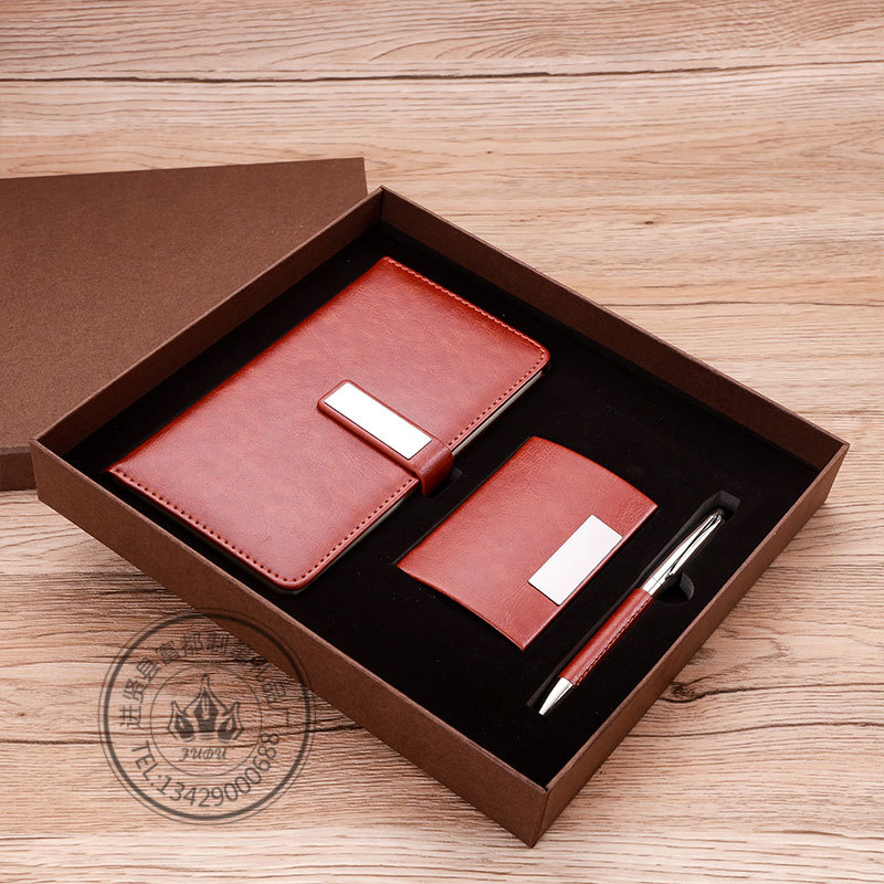 A6 Notepad Set Business Card Case Gift Gift Set For Enterprise School Real Estate Annual Meeting details Picture