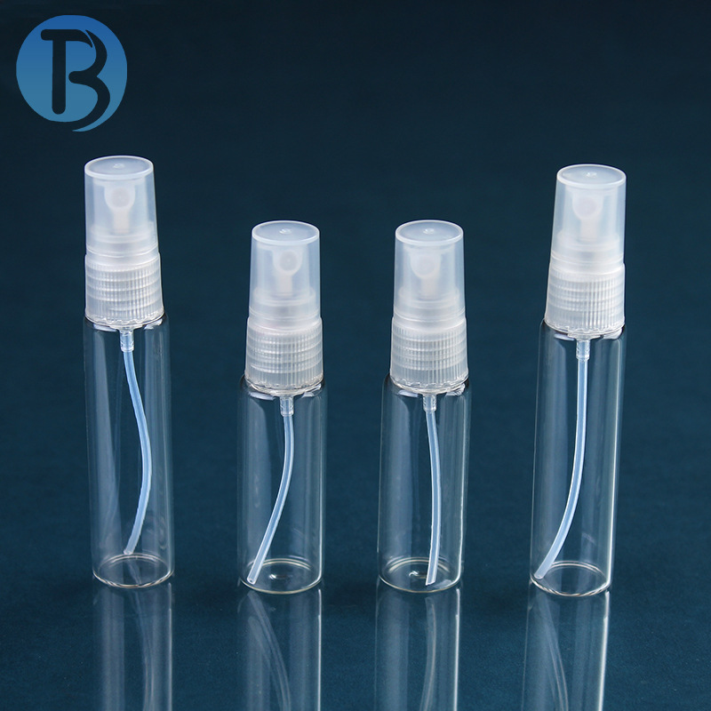 In stock: 8ml glass spray bottles, 10ml transparent fine mist tubes, portable perfume samples, cosmetic packaging bottles details Picture