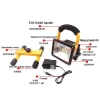 High-power floodlight charging LED construction site square lawn camping projection warning portable red and blue searchlight Application Scenario
