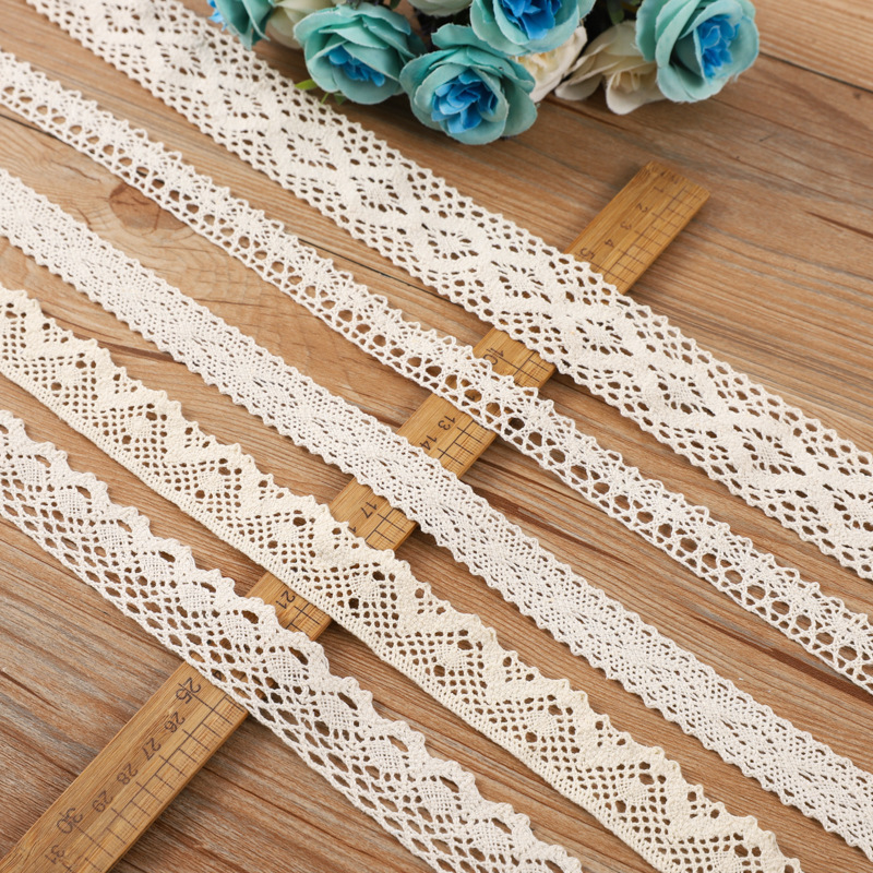 Wholesale of cotton thread lace trim, small chanel-style clothing collars, bow accessories, sofa fabric lace accessories from the manufacturer details Picture