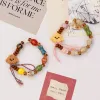 Jingdezhen original ceramic bracelet, cartoon teddy dog, cute summer best friend bracelet, live-streaming stall, wholesale supply details Picture