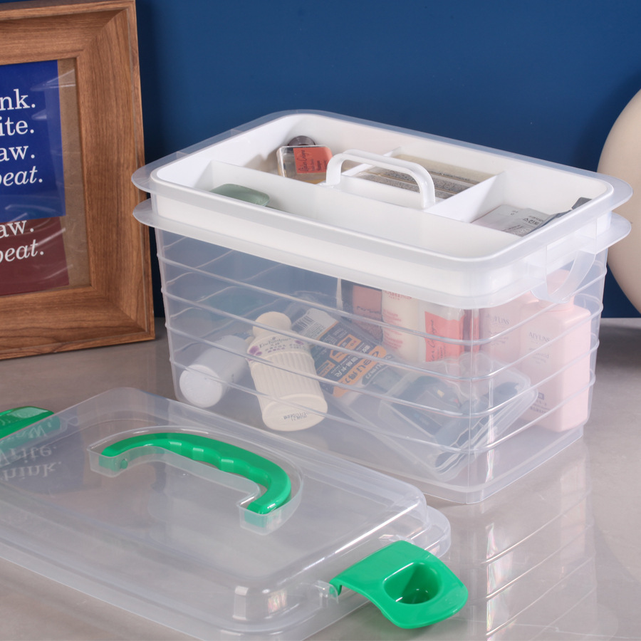 Factory direct sales of large household medicine boxes, family medicine boxes, multi-layer medicine classification and storage boxes Specification image