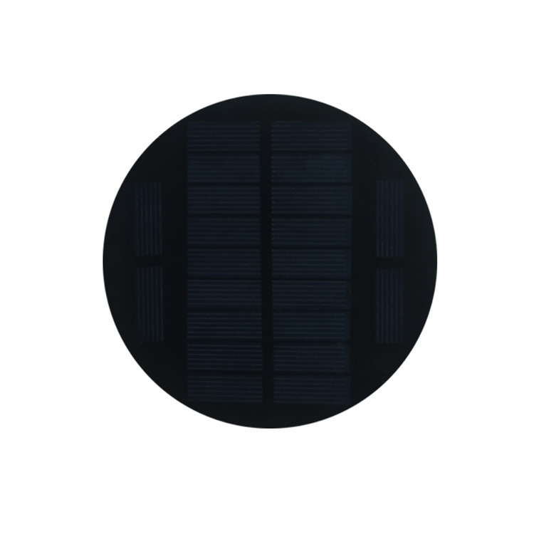 Round 5.5V Solar Panel Pet Single Crystal Polycrystalline Silicon Photovoltaic Power Generation 18650 Battery Item Picture
