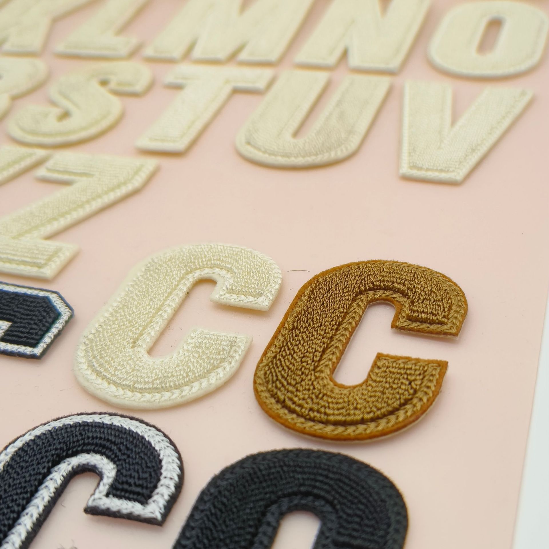 Gallo Computer Embroidery Label Cloth Fine Alphabet Cloth Embroidery Cloth Series Accessories Embroidery Patch Patch Specification drawing